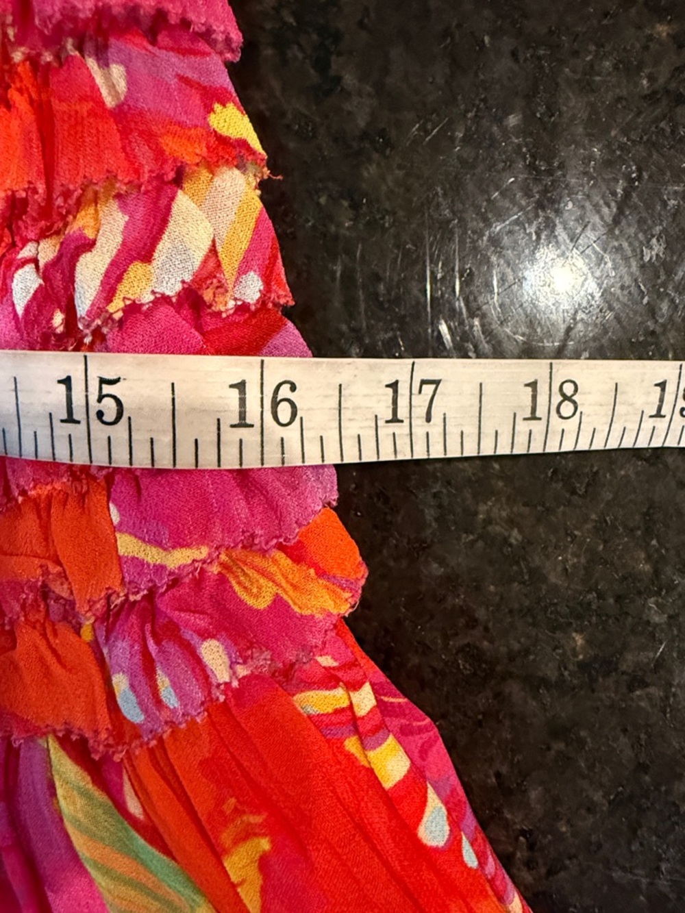 NWT FARM Rio Flying Birds Orange Ruffled Strapless Maxi Dress Size Medium - Picture 13 of 15